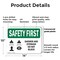 Signmission Shower And Eyewash Do Not Block With Symbol, 14 in W x Rectangle, Plastic OS-2PACK-SF-P-1014-L-10976 - alternate 7